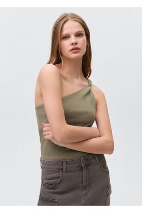 بلوز سبز زنانه ساده MANGO Teen - کد 899216446