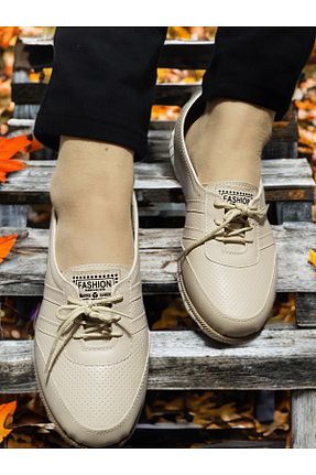 بابت بژ زنانه چرم مصنوعی ASL SHOES STORE - کد 939036725