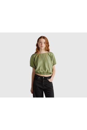 بلوز سبز زنانه ساده United Colors of Benetton - کد 938620977