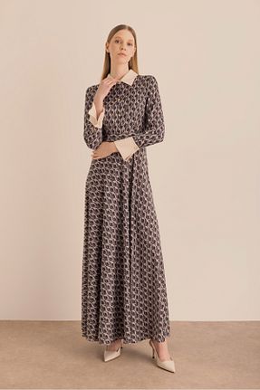 لباس قهوه ای زنانه بافتنی Aker - کد 938642804