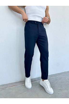 شلوار سرمه ای مردانه بافتنی OHEPMODA - کد 917258100