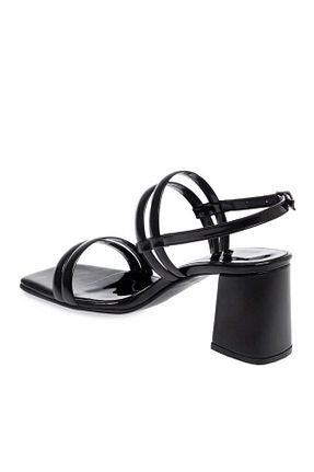 صندل مشکی زنانه پاشنه ضخیم Tergan - کد 932991034
