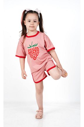 ست بالاتنه و پائین تنه صورتی بچه گانه بافت c.c.l. coccolin kids baby clup - کد 939005165