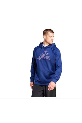 سوئیشرت اسپرت آبی مردانه تنگ adidas - کد 778343781