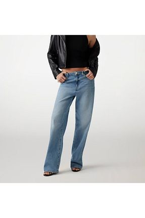 شلوار جین رنگی زنانه پاچه گشاد Guess - کد 938682626