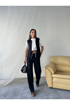 ست گرمکن مشکی زنانه ویسکون RAWEA FASHİON - کد 938667293