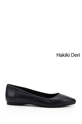 بابت سرمه ای زنانه چرم خالص GÖNDERİ(R) - کد 5215725