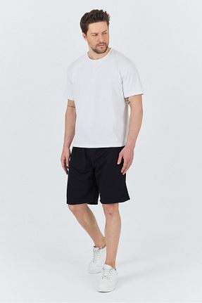 شلوارک و برمودا مشکی مردانه پنبه پلی استر macharel jeans - کد 938732064