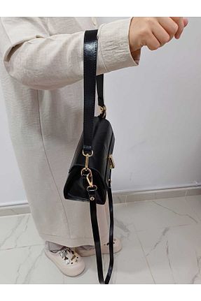 کیف دوشی مشکی زنانه چرم مصنوعی soElite - کد 938727930