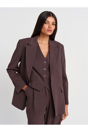 کت قهوه ای زنانه Blazer Dilvin - کد 938685444