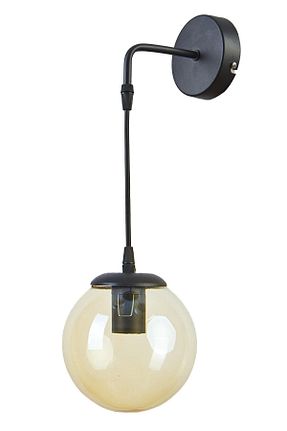 چراغ دیواری مشکی شیشه Modavize - کد 674552195