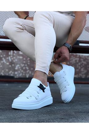کفش کژوال سفید مردانه پاشنه کوتاه (1 - 4 سانتی متر) Byshoes - کد 938761849