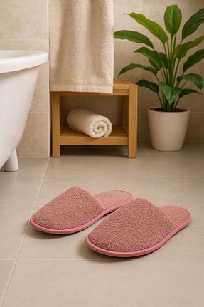 دمپائی خانگی صورتی زنانه پارچه ای NEEA HOME - کد 929120429