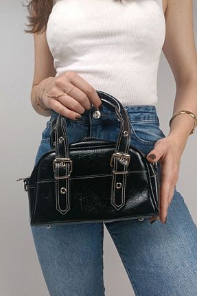 کیف دوشی مشکی زنانه چرم مصنوعی Glemix - کد 938428105