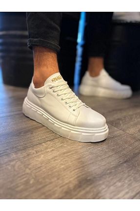 کفش کژوال سفید مردانه پاشنه کوتاه (1 - 4 سانتی متر) Byshoes - کد 938761854