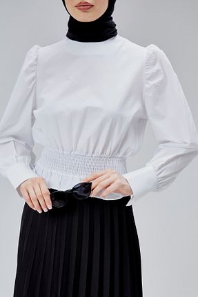 پیراهن سفید زنانه رگولار EMMAS CLOTHİNG - کد 938789029