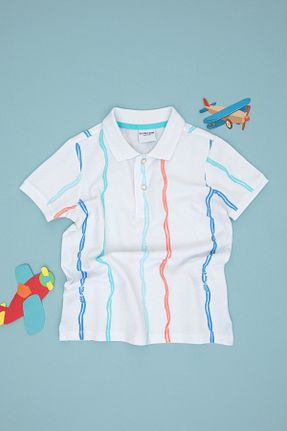 پولوشرت سفید بچه گانه پنبه ای U.S. Polo Assn. - کد 938805724