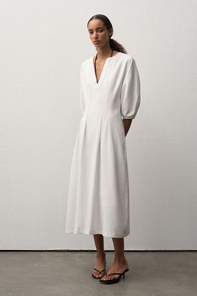 لباس سفید زنانه بافتنی mathilda store - کد 938785158