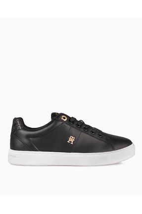کفش اسنیکر مشکی زنانه چرم اصل Tommy Hilfiger - کد 837980024