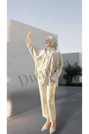 ست بالاتنه و پائین تنه حجاب زنانه رگولار qupra - کد 938793223
