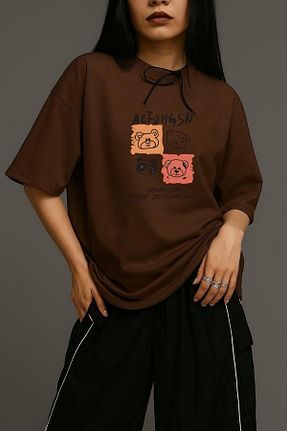 تیشرت رنگی زنانه اورسایز BENROMA - کد 938801428