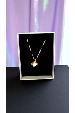 گردنبند جواهر سفید زنانه استیل ضد زنگ Vekorr - کد 938841467