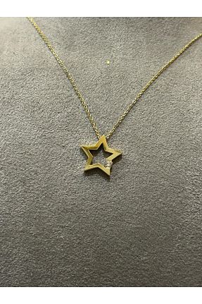 گردنبند طلا بژ زنانه 14 عیار Altın - کد 939018427