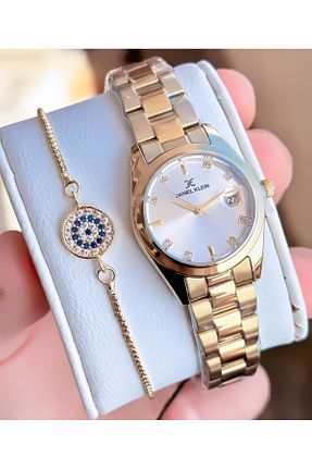 ساعت مچی طلائی زنانه 26-30 میلی متر Daniel Klein - کد 850465060