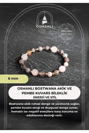 دستبند جواهر سفید زنانه سنگ طبیعی OSMANLI DOĞAL TAŞ - کد 881280798