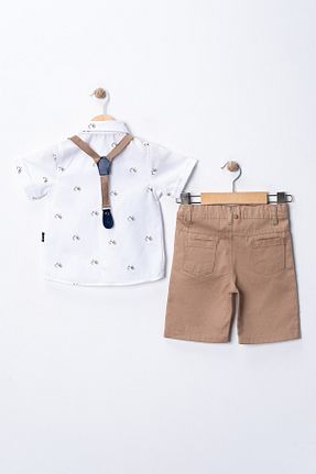 ست نوزادی قهوه ای بچه گانه پنبه پلی استر tinytrends - کد 938852294