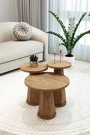 میز جلو مبلی قهوه ای چوب TALAŞTOZUM - کد 938848666