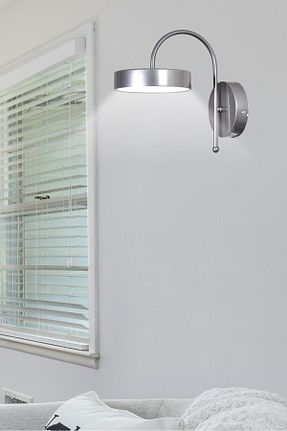 چراغ دیواری طوسی فلزی Modavize - کد 885747618