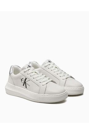 کفش اسنیکر سفید زنانه بند دار Calvin Klein - کد 836398258