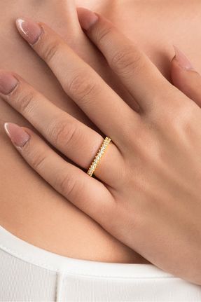 انگشتر نقره زرد زنانه زیرکن So Chic - کد 794678158