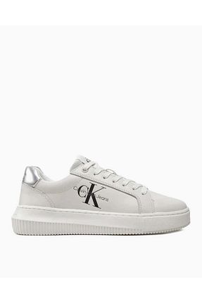 کفش اسنیکر سفید زنانه بند دار Calvin Klein - کد 836398258