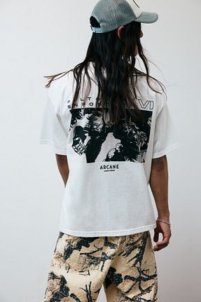 تیشرت سفید مردانه Boxy Pull & Bear - کد 938870248