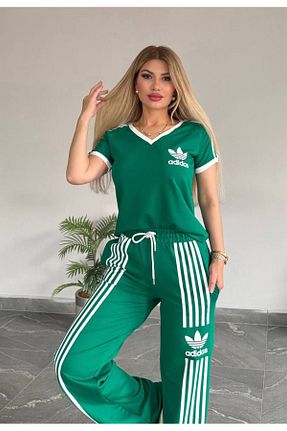 ست بالاتنه و پائین تنه سبز زنانه رگولار bonibon butikk - کد 938874313