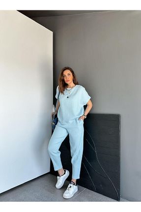 ست بالاتنه و پائین تنه رنگی زنانه بافتنی Zerrincan Giyim - کد 938879394
