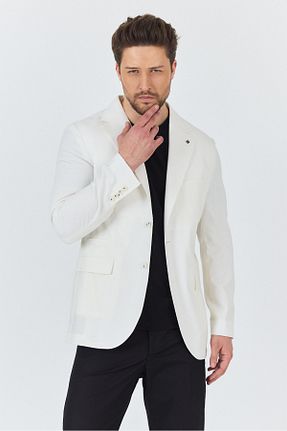 کت بلیزر نباتی مردانه مخلوط کتان Frappoli - کد 936692210