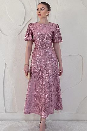 لباس صورتی زنانه بافتنی Elbee Fashion Woman - کد 938889694