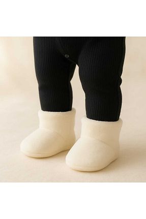 پاندوف سفید بچه گانه مخملی Panduf Baby - کد 865601048