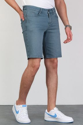 شلوارک و برمودا سرمه ای مردانه اسلیم HLT JEANS - کد 101901193