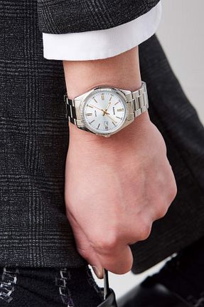 ساعت مچی سفید مردانه 36-40 میلی متر Casio - کد 981367