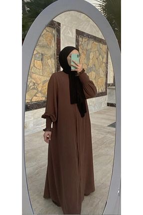 کلاه و ابایا قهوه ای زنانه پلی استر NAKŞİDİL - کد 239105487