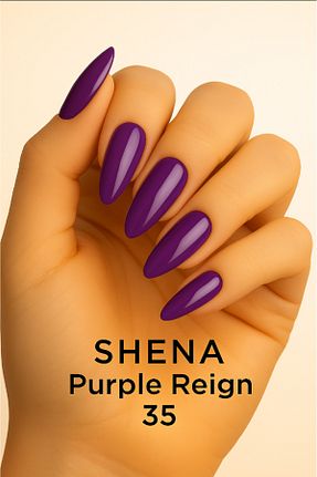 لاک ناخن دائمی بنفش Shena - کد 937305089