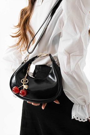 کیف دوشی مشکی زنانه چرم مصنوعی Assia Atelier - کد 937421484