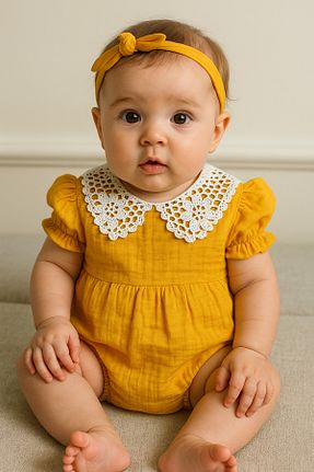 سرهمی فضانوردی زرد بچه گانه baume clothes - کد 902957248