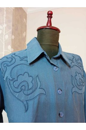 لباس حجاب آبی زنانه کلوش Kayalar - کد 937424158