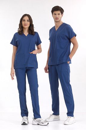 لباس کار آبی ÇİZGİ MEDİKAL - کد 681865174