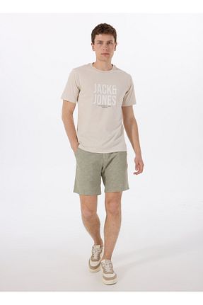 تیشرت طوسی مردانه یقه دوچرخه Jack & Jones - کد 937425013